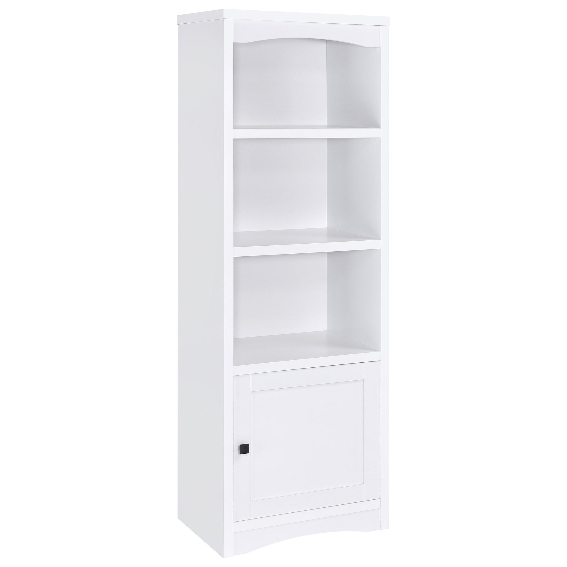 Stott White 3-shelf Engineered Wood Media Tower