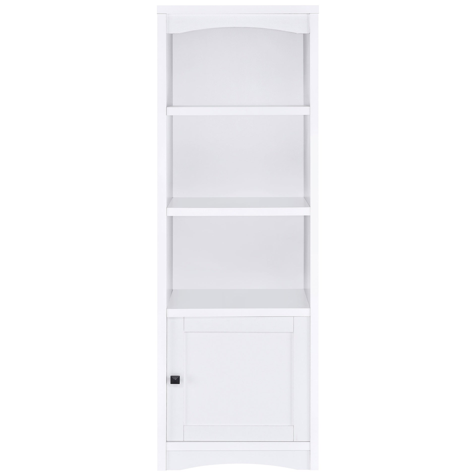 Stott White 3-shelf Engineered Wood Media Tower