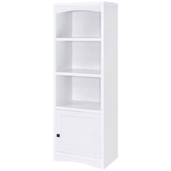 Stott White 3-shelf Engineered Wood Media Tower