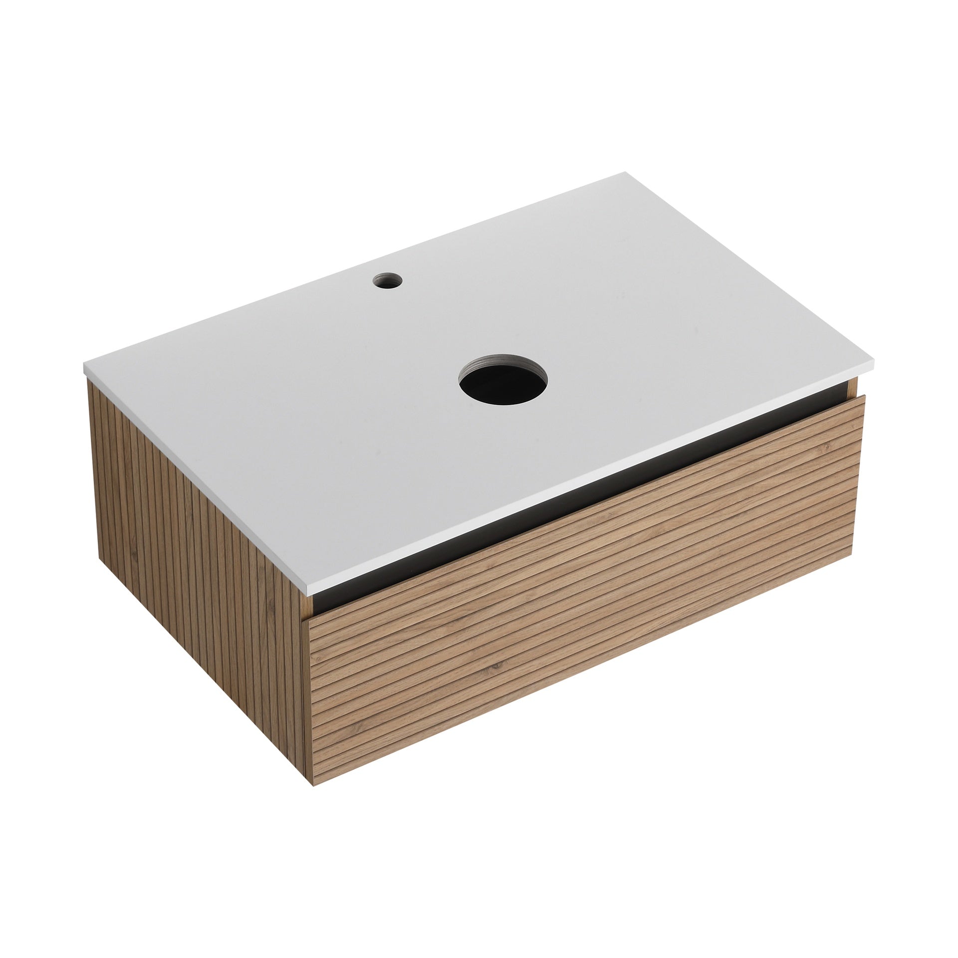 30'' Wall-Mounted Bathroom Vanity & 1-Soft-Close Drawer (Excluding Sink)