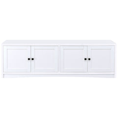 Lunetta White 4-door Engineered Wood TV Stand