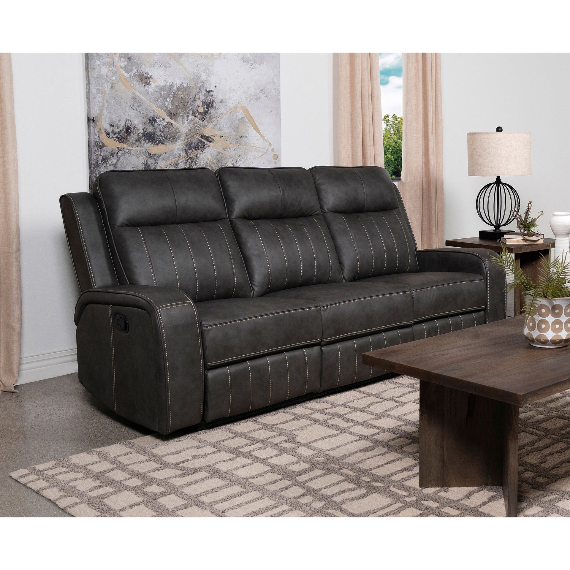 Forrest Grey Motion Reclining Sofa