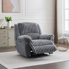 CC P28 Power reclining chair Fabric  two tones grey 2ctns