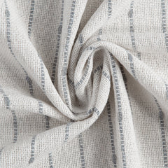 50x60" White Decorative Throw Blanket with Tassels and Horizontal Stripes, 2 Pack