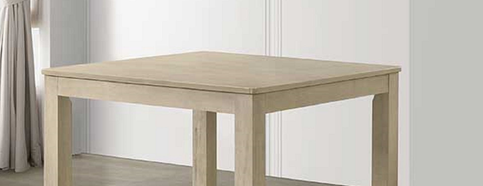 Beautiful Cream Color Counter Height 1Pc Dining Pub Height Square Table Dining Room Wooden Furniture