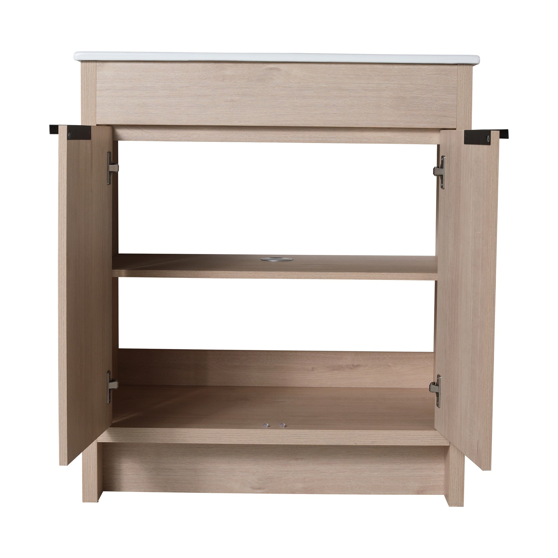 Freestanding Bathroom Vanity with  2 Soft-Close Cabinet Doors ((KD-PACKING),Only Vanity without Top-BVB02430PLO