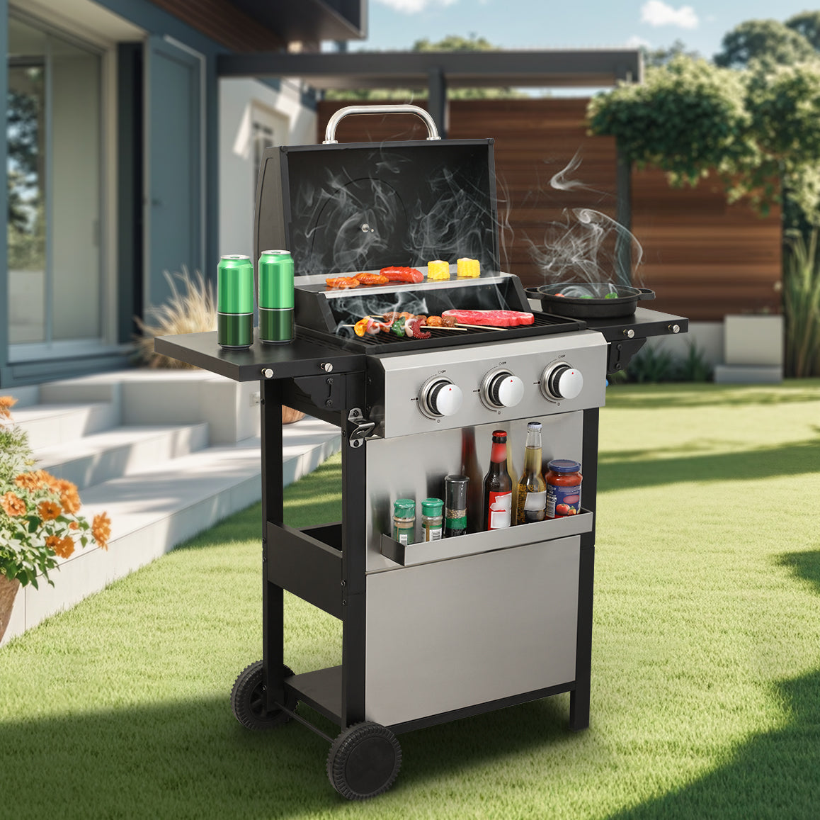 3 BURNER GAS GRILL