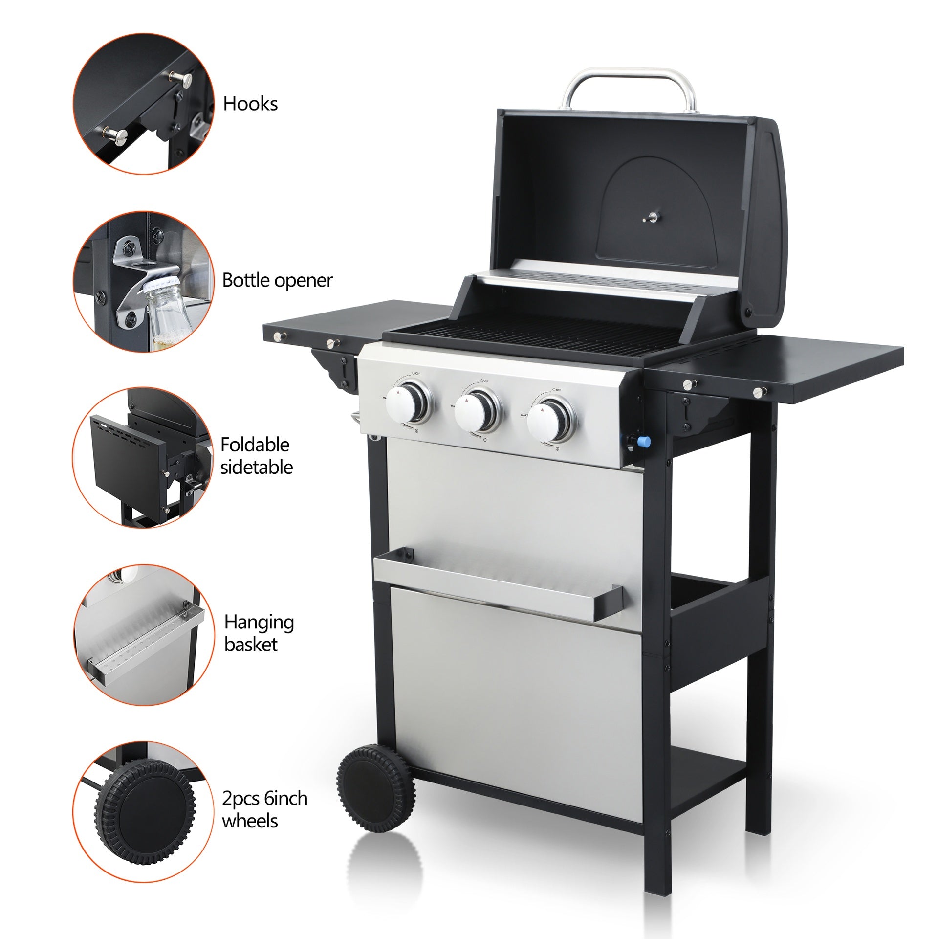 3 BURNER GAS GRILL