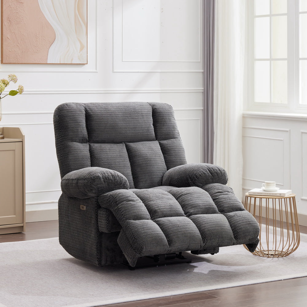 HN P26 Power recliner fabric grey