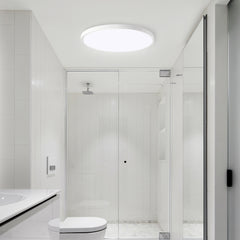 11.8 inch White Ultra-thin Ceiling Light 6500K LED Flush Mount Ceiling Lamp for Bedroom, Bathroom, Hallway
