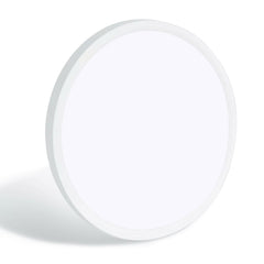 11.8 inch White Ultra-thin Ceiling Light 6500K LED Flush Mount Ceiling Lamp for Bedroom, Bathroom, Hallway