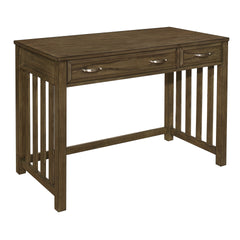 Modern Traditional 1pc Desk with Keyboard Drawer Brown Gray Finish Wooden Furniture