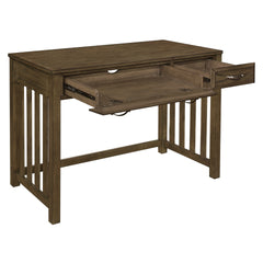 Modern Traditional 1pc Desk with Keyboard Drawer Brown Gray Finish Wooden Furniture