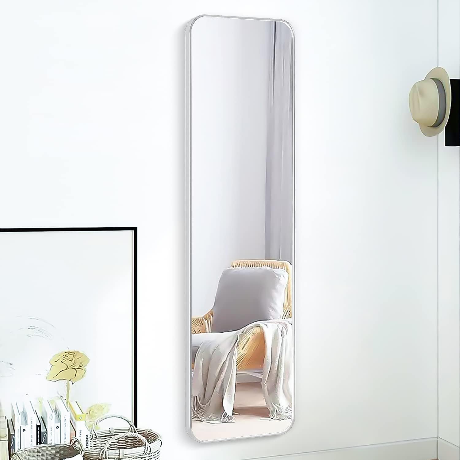 Silver 47 x 14IN Door mirror.(W2203P182160)