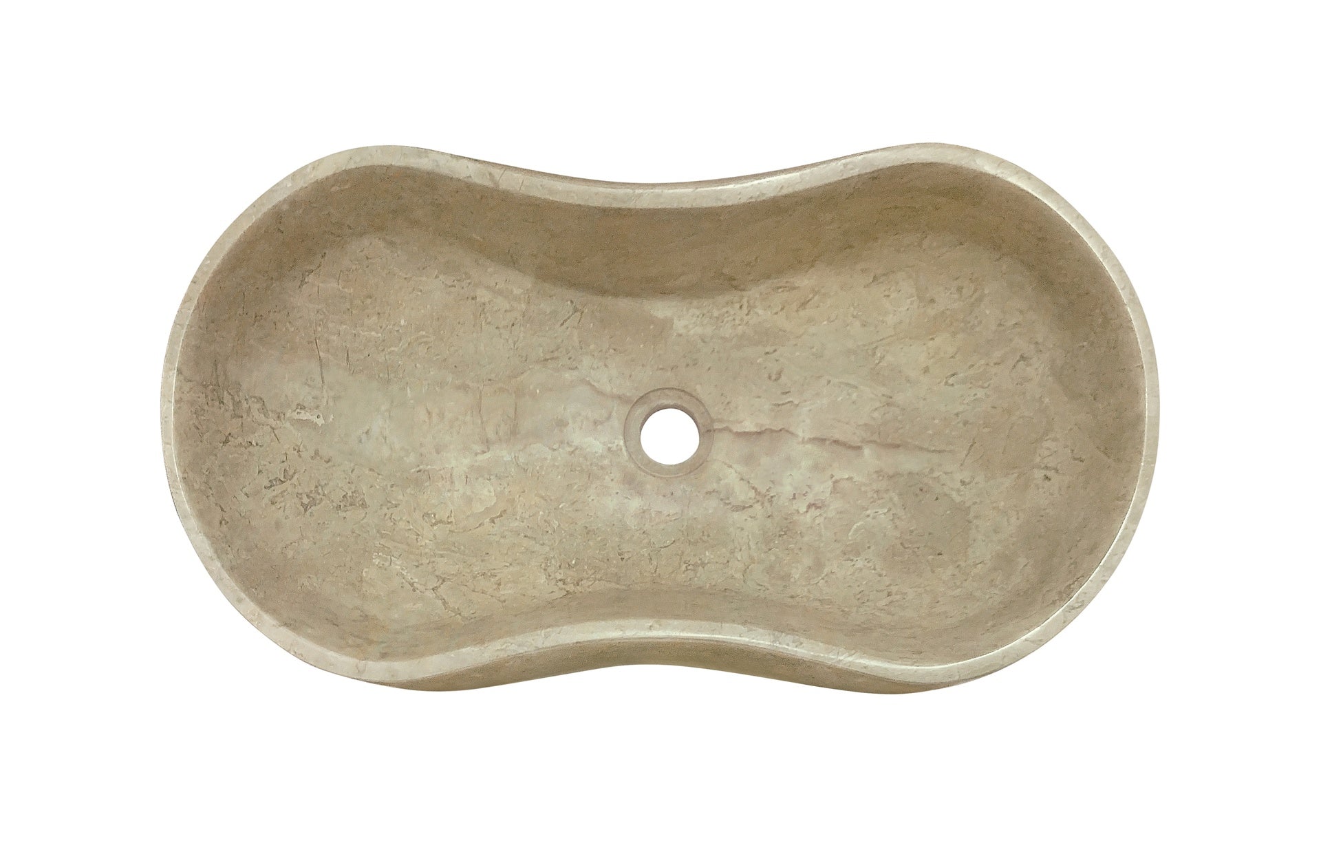 Gold Yellow Beige natural marble bathroom vessel sink, polished surface, natural stone, genuine marble, real marble, 23.6x14.2xH7.1 inches/600x360xH180 mm