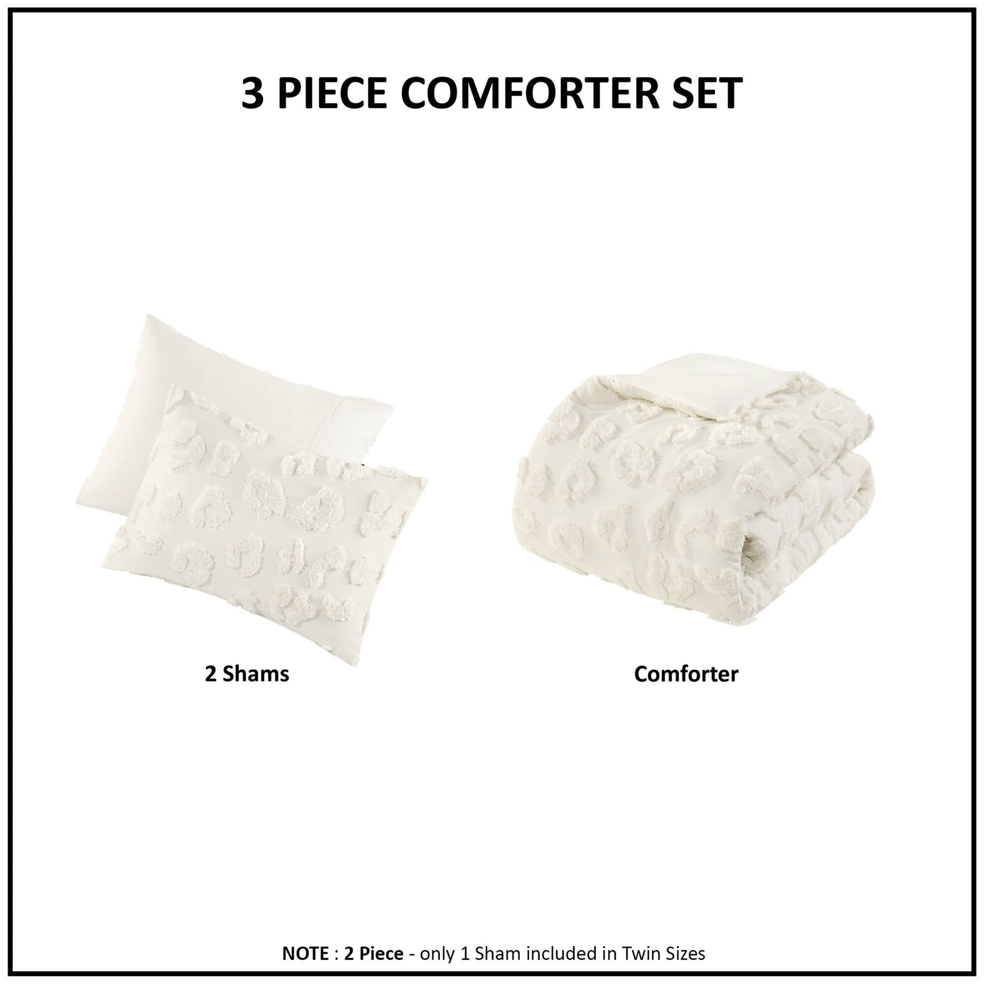 Animal Chenille Comforter Set Twin/Twin XL