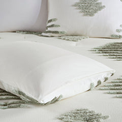 King/Cal King 3 Piece Cotton Blend Chenille Comforter Set