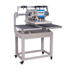 16x24 pneumatic sliding dual-platen hot press with infrared positioning and built-in air compressor