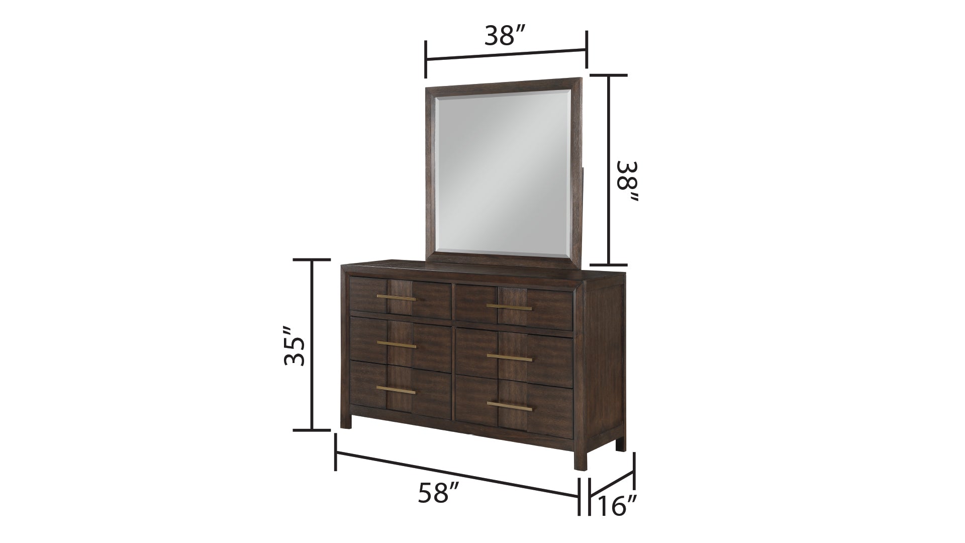 KENZO Modern Style Full 5PC Storage Bedroom Set Made with Wood, LED Headboard, Bluetooth Speakers & USB Ports - Walnut(NJ INVENTORY)