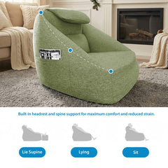 One Size Cloud ergonomic couch,Olive Green