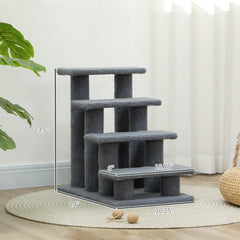Multi-Level Carpeted Cat Scratching Post Pet Stairs,for Living Room, Bedroom