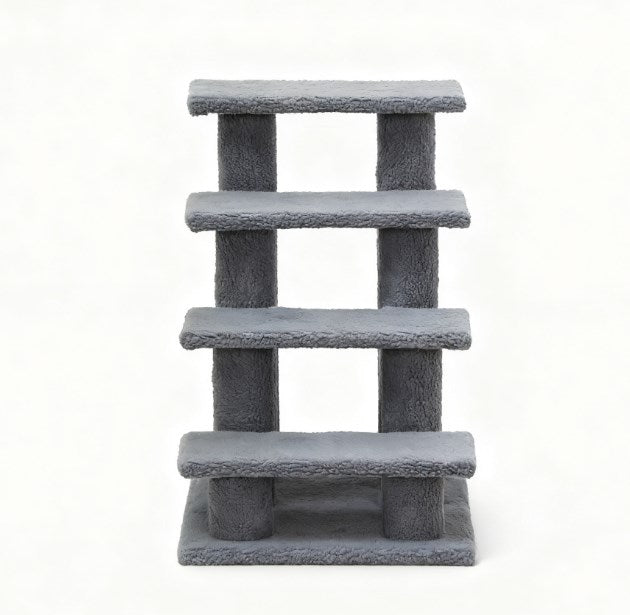 Multi-Level Carpeted Cat Scratching Post Pet Stairs,for Living Room, Bedroom