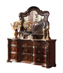 Bella Traditional Style 4 Pc King Bed in Dark Walnut