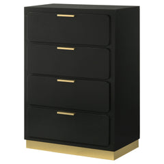 Sophia Black 4-drawer Chest