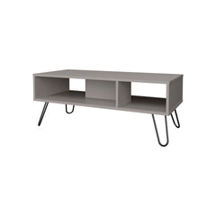 Smoke Coffe Table with 2 Shelf