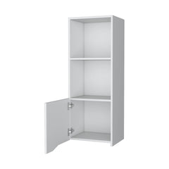 White Wall Cabinet with One Door