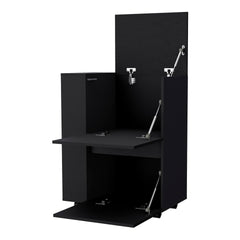 Wenge 2-Cabinet Bar Cart