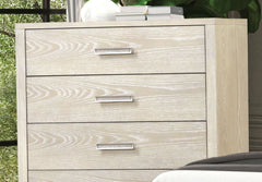 1pc Chest Transitional Style Weathered Gray Finish Linear Metal Handle Ball Bearing Glides English Dovetail Drawers Bedroom Furniture