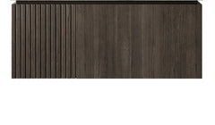 36" MURI Espresso Woodgrain Plywood Cabinet with Door and One Drawer, NO Basin and Top, NO Faucet and Sink Cover