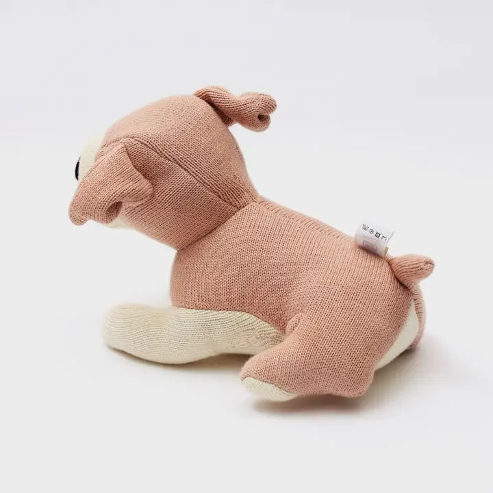 Knitted Stuffed Secer Soft Toy.
