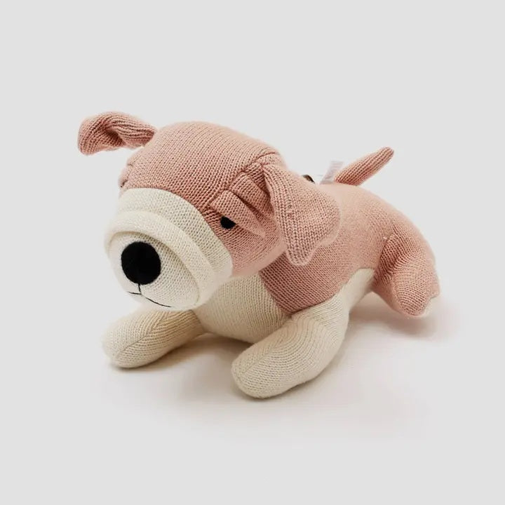 Knitted Stuffed Secer Soft Toy.