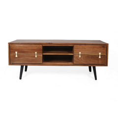 58x14x17.5" Asther Acacia Wood TV Cabinet