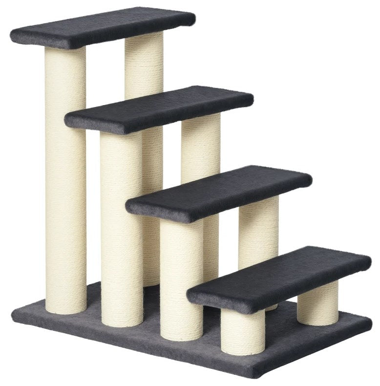 4 - Tier Cat Tree Step Tower, Pet Cat Activity Center for Indoor Home and Sisal Scratching Post