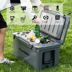 40Qt New Gray Insulated Box