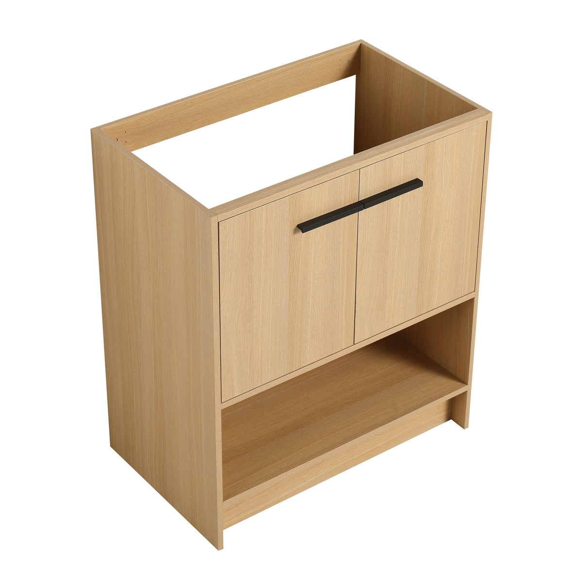 30" Bathroom Vanity, 2 doors, Freestanding Bathroom Cabinet Vanity, Plywood (Excluding Sink)