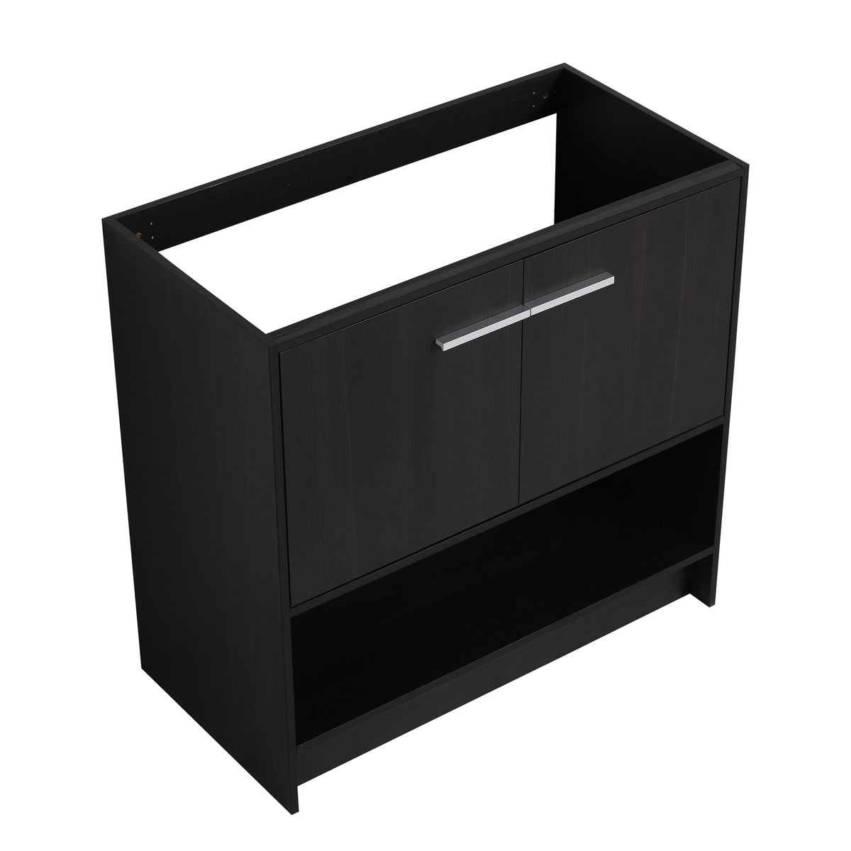36" Bathroom Vanity, 2 Doors, Freestanding Bathroom Cabinet Vanity, Plywood (Excluding Sink)