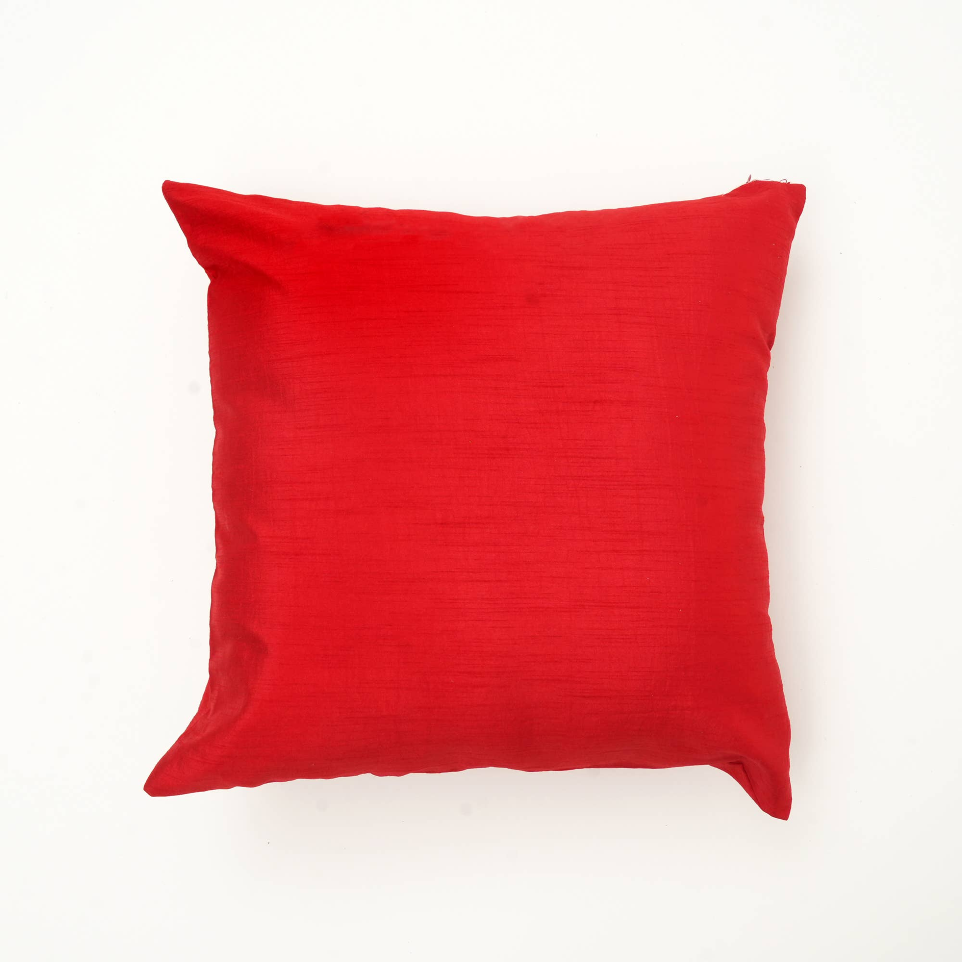 Golden Bead Embroidered Snowflake Cushion - 18 X 18 Inch