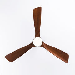 Hot sales 52 Inch Modern Black Ceiling Fans With Lights,  3 Color Dimmable LED, 3 Solide Wood Blades Ceiling Fan with Remote Control Reversible DC Motor