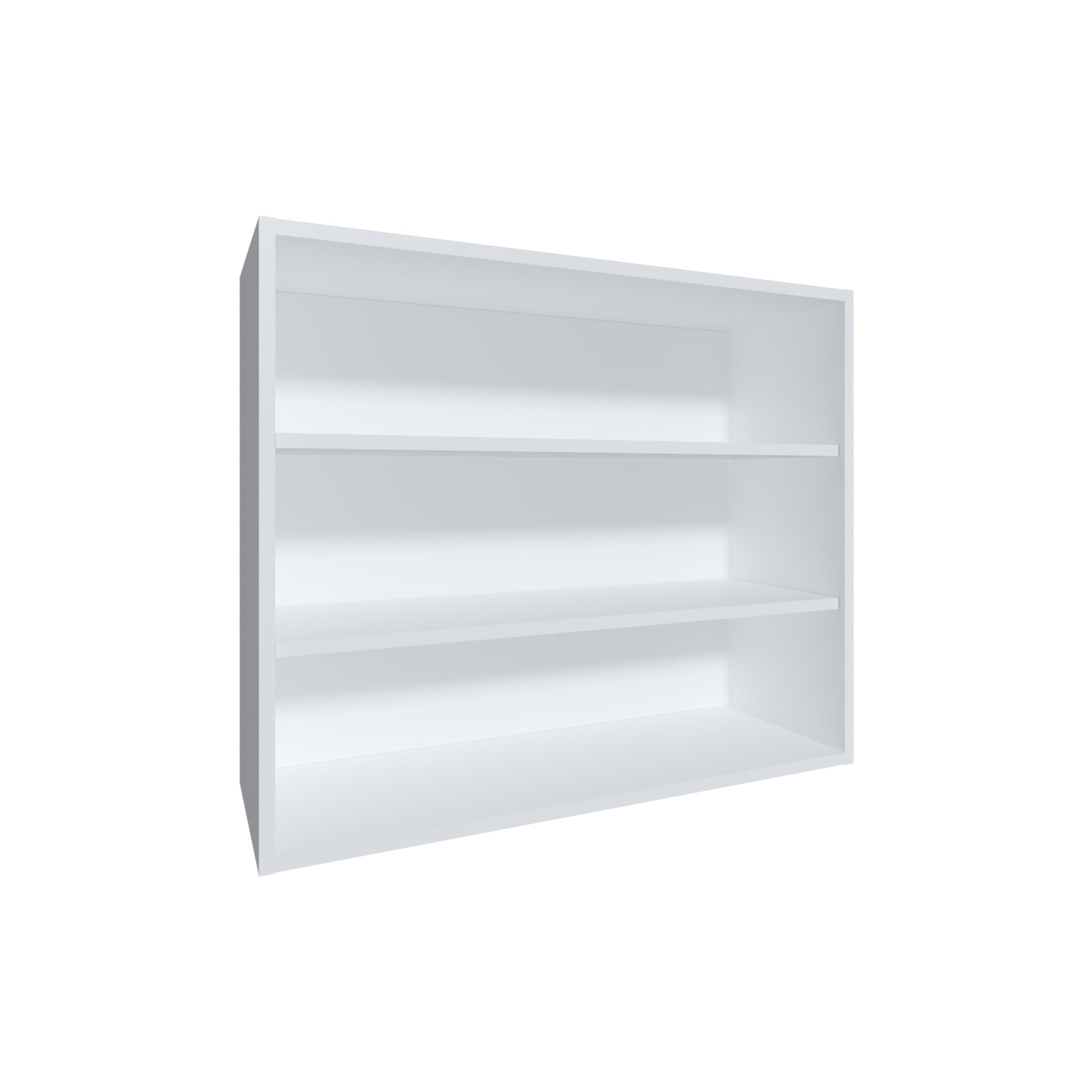 Wally 36" Wide x 30"H 3-Tier Open Wall Cabinet, Wall Shelf, Storage Cabinet, Cube Shelf Bedroom, Office, Living Room, Garage White