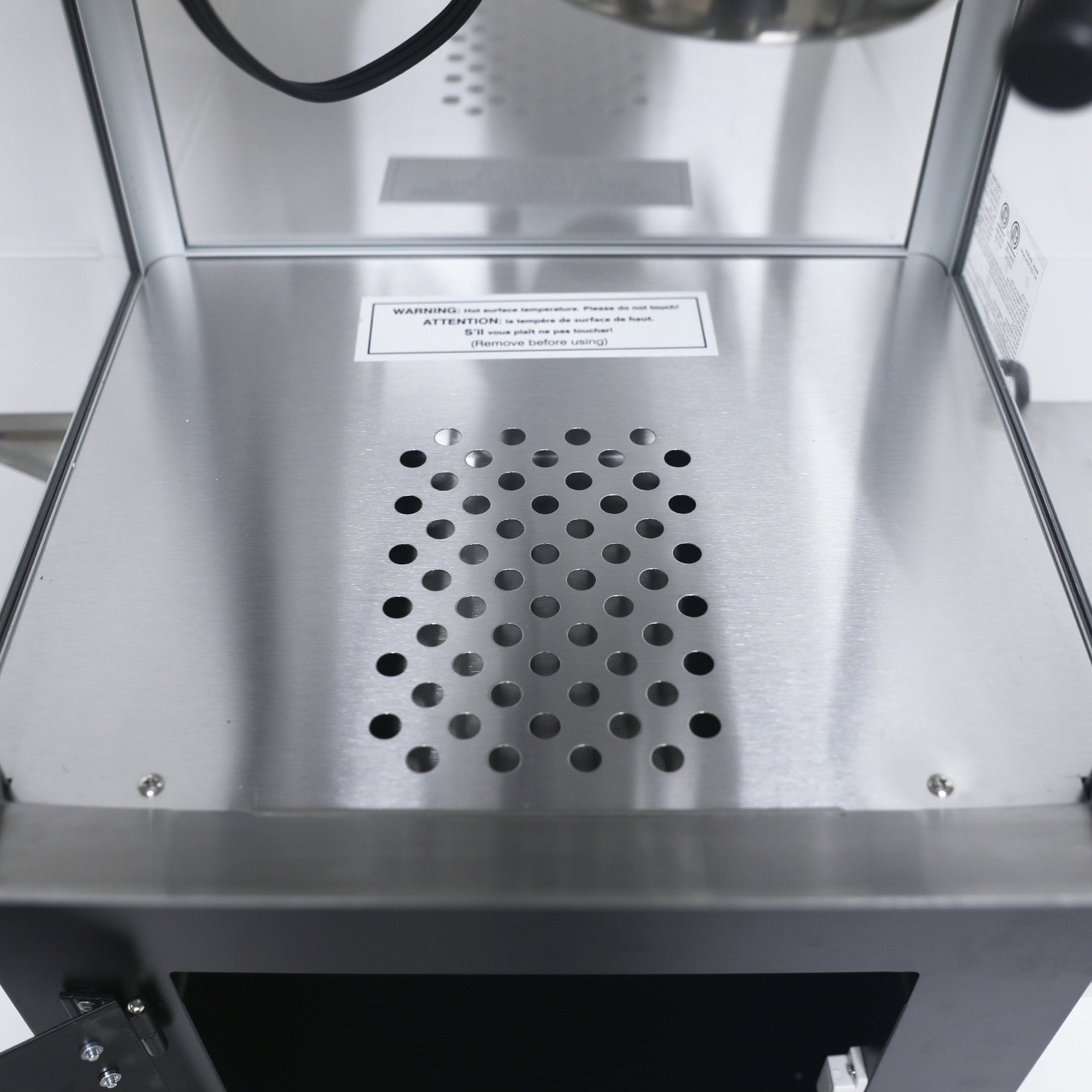 Popcorn Machine with Cart – 8oz Popper with Stainless-steel Kettle, Heated Warming Deck, and Old Maids Drawer,Black