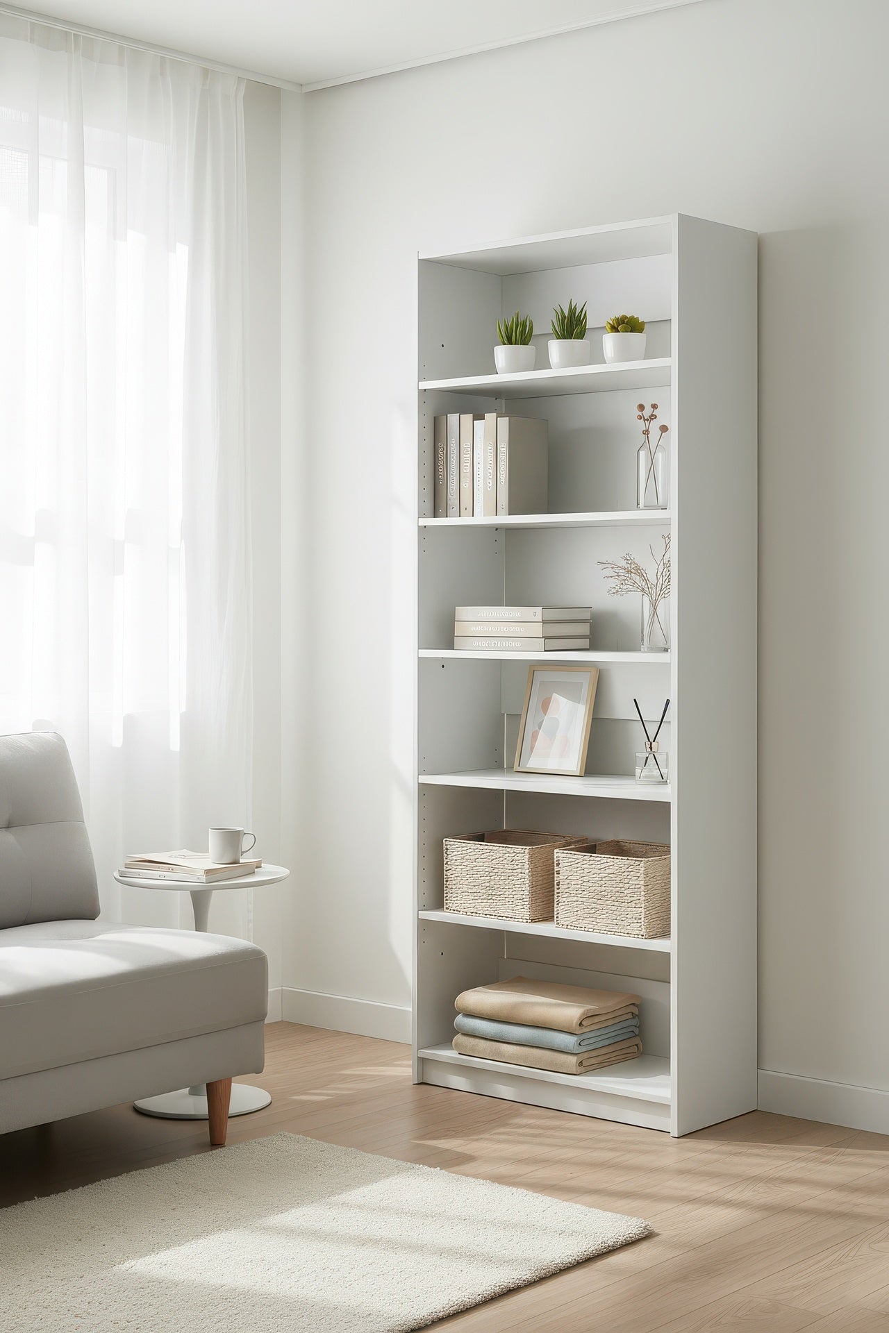 Prosper 32 inch White Wood Walk-in Closet with Five Shelves