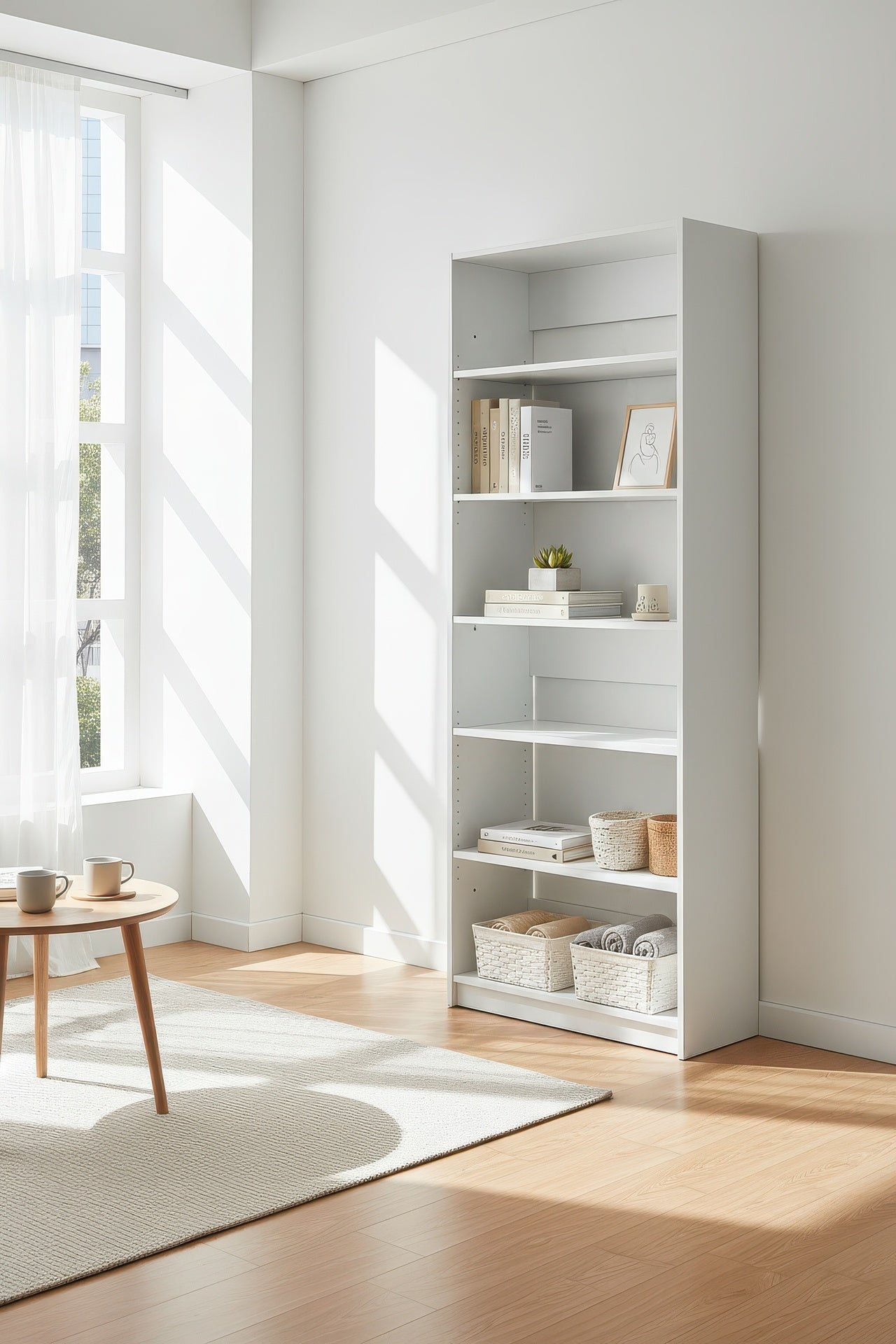 Prosper 32 inch White Wood Walk-in Closet with Five Shelves