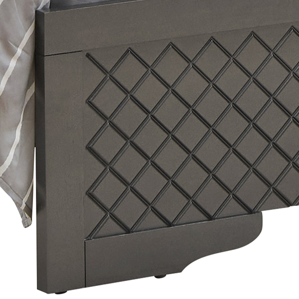 Verona G6702C-TB3 Twin Bed , Metalic Black