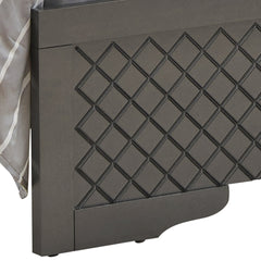 Verona G6702C-TB3 Twin Bed , Metalic Black