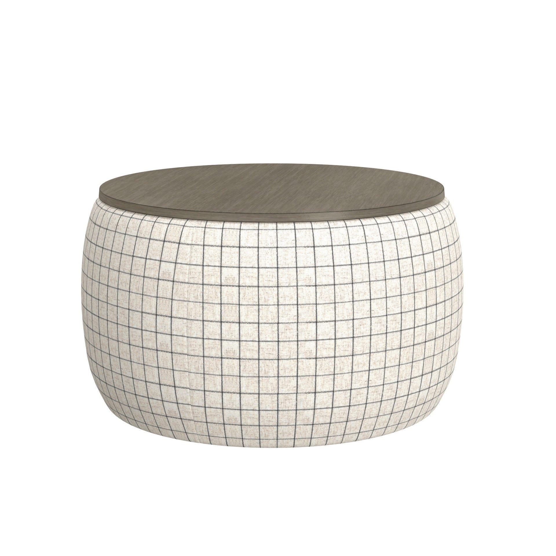 White Storage Ottoman