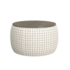 White Storage Ottoman